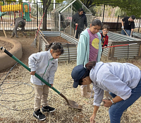 Gardening at West Sedona School